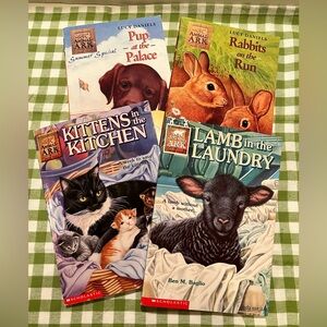 LOT OF 4 ANIMAL ARK CHILDREN’S CHAPTER BOOKS.